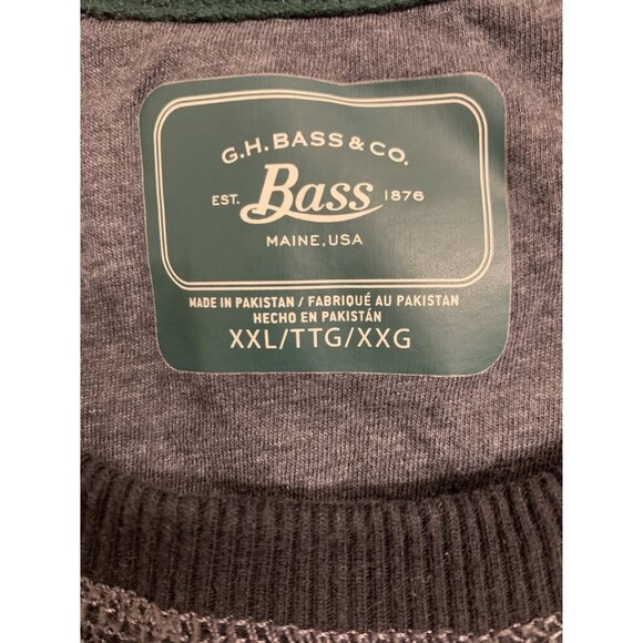 G. H. Bass Waffle Knit Thermal Henley Size XXL Black - Picture 4 of 9